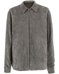 Rick Owens - 'Brad' Jacket With Classic Collar And Back Strap - Lyst