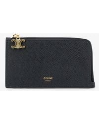 Celine - Leather Card Holder - Lyst