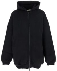 Fear Of God - Sweatshirt With Hood And Dropped Shoulders - Lyst