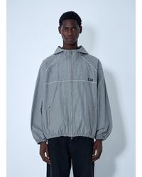 Miu Miu - Check Hooded Jacket - Lyst