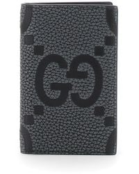 Gucci - 'Jumbo' Card Holder With Maxi Double G Logo On The Front - Lyst
