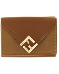 Fendi - 'Ff' Trifold Mini Wallet - Lyst