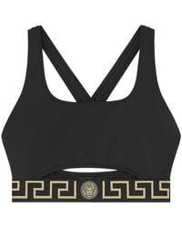 Versace - Greca Bikini Top - Lyst