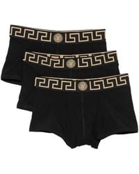 Versace - Logo-Print Boxer Shorts (Set Of Three) - Lyst