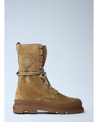 Moncler - Vera Logo Patch Boots - Lyst