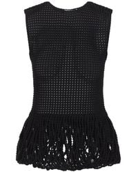 Alaïa - Alaïa Peplum Tank Top - Lyst
