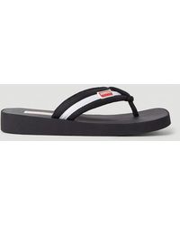 KENZO - Logo Patch Flip Flops - Lyst