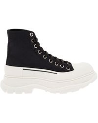 McQueen - 'Tread Slick' High Top Sneakers With Oversized Platform - Lyst
