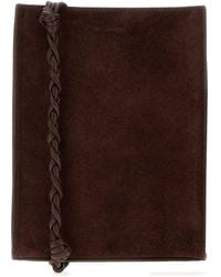 Jil Sander - Suede Small Tangle Shoulder Bag - Lyst