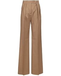 Max Mara - Wool Twill Trousers - Lyst