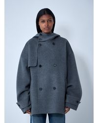 JW Anderson - Jw Anderson Oversized Pea Coat - Lyst