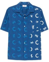 Celine - Printed Bowling Shirt - Lyst
