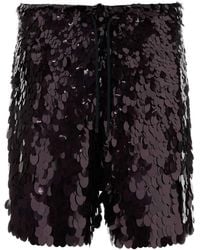 Dries Van Noten - Embellished Crepe Piperi Bermuda Shorts - Lyst