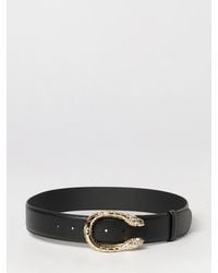 Gucci - Leather Belt With Logo Buckle - Lyst