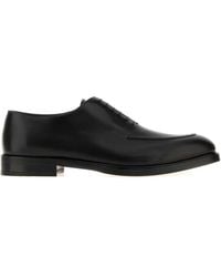 Ferragamo - Lace-Up Leather Shoes With Sanremo-Inspired Detail - Lyst