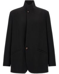 ZEGNA - Wool Blazer With Buttons - Lyst