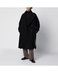 Tagliatore - Double-Breasted Wool-Blend Coat With Belt - Lyst