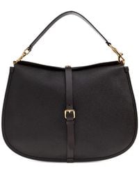 Etro - Buckle-Fastening Extra-Large Leather Shoulder Bag - Lyst