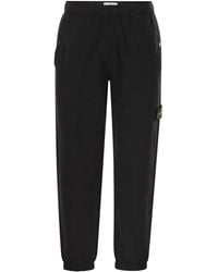 Stone Island - Regular Fit Jogger Trousers With Seasonal Pocket - Lyst
