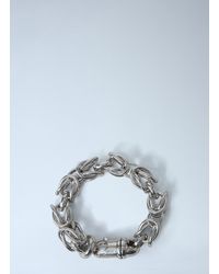TOTEME Byzantine Chain Bracelet in White | Lyst