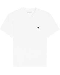 Ami Paris - Ami De Coeur Cotton T-Shirt - Lyst