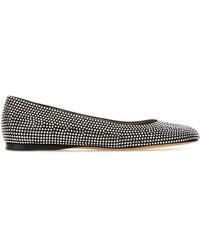 Loewe - Ballerina Toy Leather And Rhinestones Sandal - Lyst