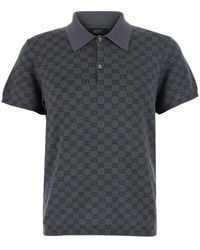 Gucci - Polo Shirt Wool-Silk Wool And Silk T-Shirts - Lyst