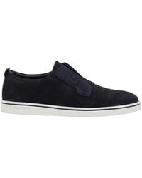 Ferragamo - 'Alfie' Laceless Oxford Shoes With Round Toe - Lyst