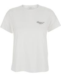 Givenchy - Crew Neck T-Shirt With Logo On Front And Back - Lyst