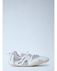 Acne Studios - Leather Lace-Up Sneakers - Lyst
