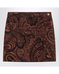 Chloé - Mini Skirt With Jacquard Pattern - Lyst