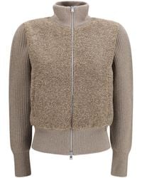Herno - Resort Ribbed Pure Wool Cardigan - Lyst