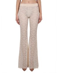 DSquared² - Flared Pants With Intricate All-Over Embroidery - Lyst