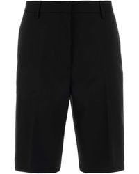 Dries Van Noten - Stretch Gabardine Pilar Bermuda Shorts - Lyst