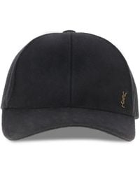 Saint Laurent - Wool Baseball Cap - Lyst