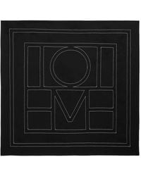 TOTEME - Silk Scarf With Monogram Embroidery - Lyst