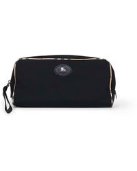 Burberry - Large Travel Bag With Check Trims - Lyst