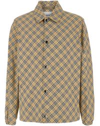 Burberry - 'Slindon' Jacket With Classic Collar And All-Over Check Motif - Lyst