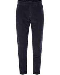 Fay - Slim Corduroy Trousers - Lyst