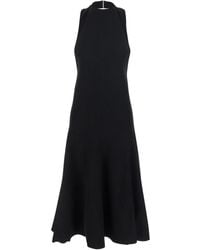 Jacquemus - 'La Robe Favola' Long Dress With High American Neckline And Flared Design - Lyst