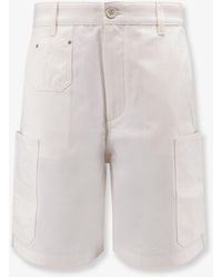 Givenchy - Cotton Bermuda Shorts With Logo Embroidery - Lyst