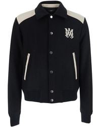 Amiri - Jacket Ma Band Leather - Lyst