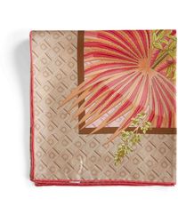 Ferragamo - Dune Print Silk Twill Scarf - Lyst