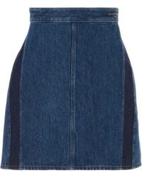 Givenchy - Mini Cocoon Denim Skirt - Lyst