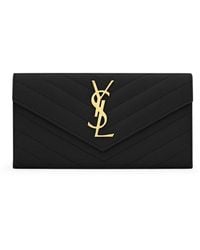 Saint Laurent - Large Cassandre Matelassã Flap Wallet - Lyst