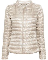 Herno - Nylon Short Down Jacket - Lyst