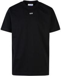 Off-White c/o Virgil Abloh - 'Stitch Arrow' Cotton T-Shirt - Lyst