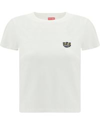 KENZO - Cotton T-Shirt With The Embroidered Â€Œwild Tigerâ€ - Lyst