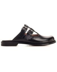 Loewe - Campo Leather Mary Jane Mules - Lyst
