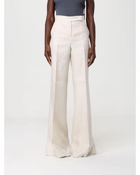 Max Mara - Badesse Palazzo Linen Trousers - Lyst